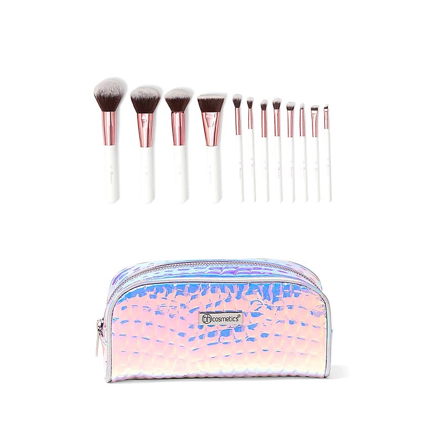 BH COSMETICS Набор кистей с косметичкой Crystal Quartz – фото 1