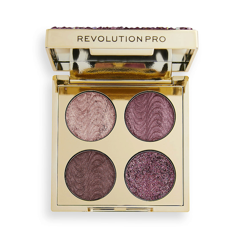 REVOLUTION PRO Палетка теней для век CRYSTAL EYE QUAD Pink Topaz – фото 1
