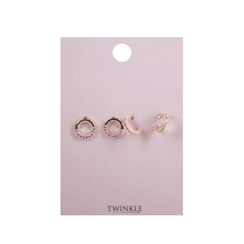 TWINKLE Серьги набор Pink – фото 2