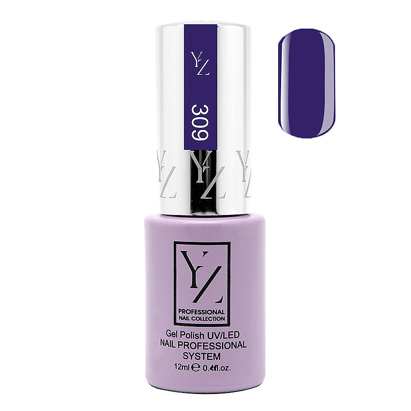 YLLOZURE Гель-лак Uv Led Yllozure Nail Professional, 309, ультрафиолет, 12 мл – фото 2