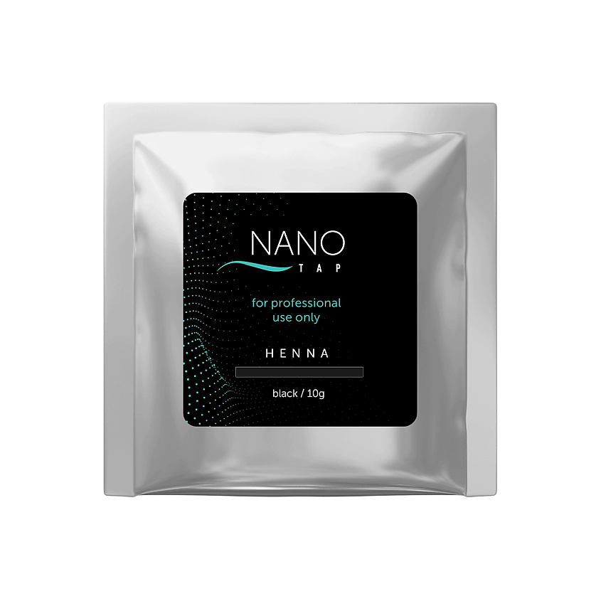 NANO TAP Хна для бровей в саше, black (черный) 10 г – фото 2