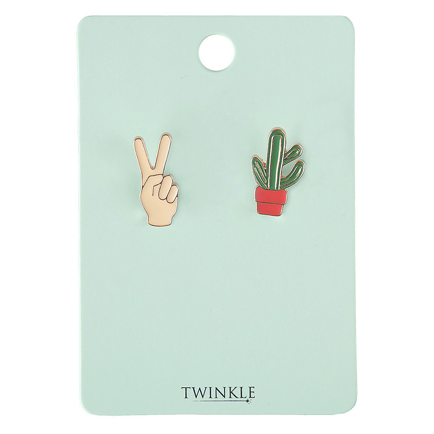 TWINKLE Брошь Hand+Cactus – фото 2