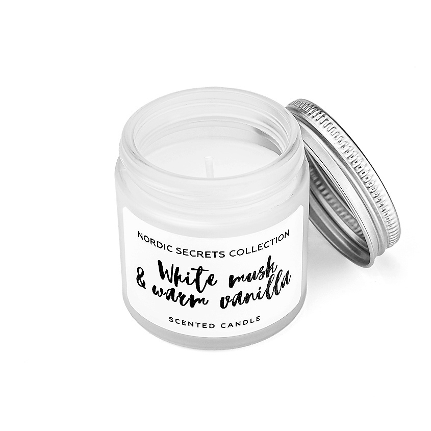ЛЭТУАЛЬ Ароматизированная свеча «White Musk & Warm Vanilla» NORDIC SECRETS COLLECTION – фото 2