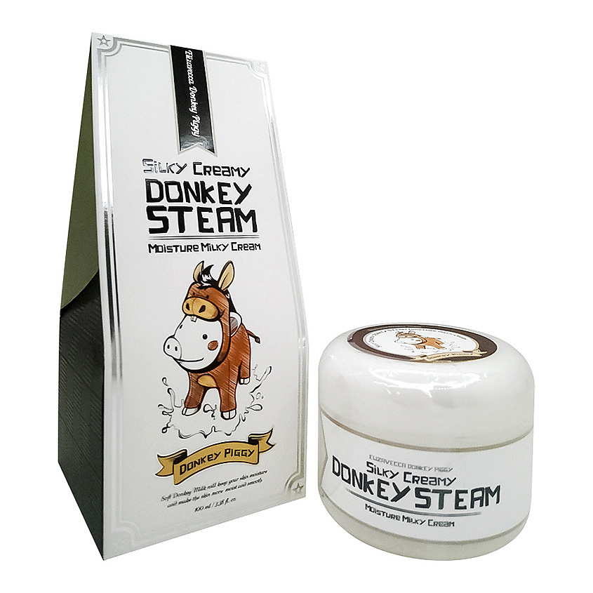 ELIZAVECCA Крем для лица паровой Donkey Steam Moisture Milky Cream – фото 2
