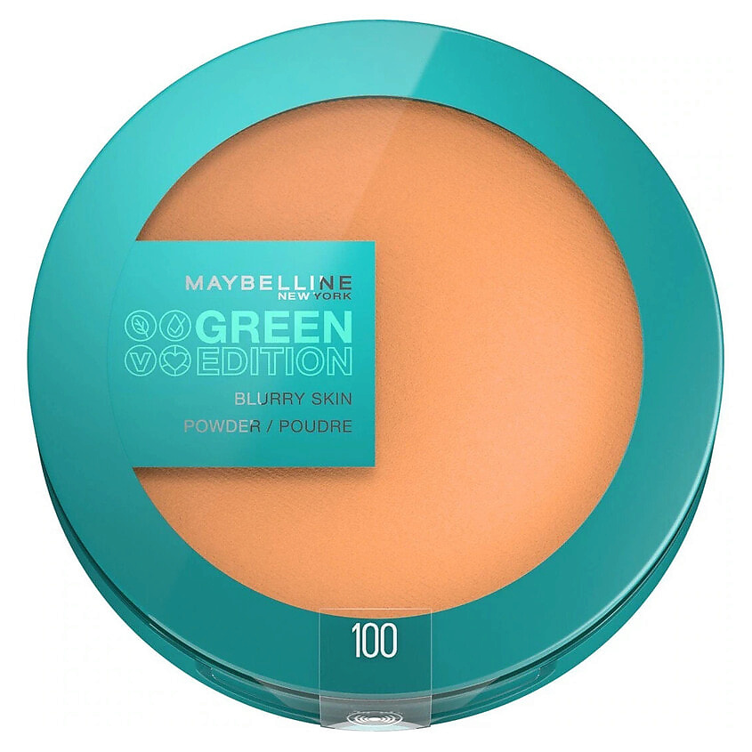 MAYBELLINE Компактная пудра Green Edition Blurry Skin Powder – фото 1