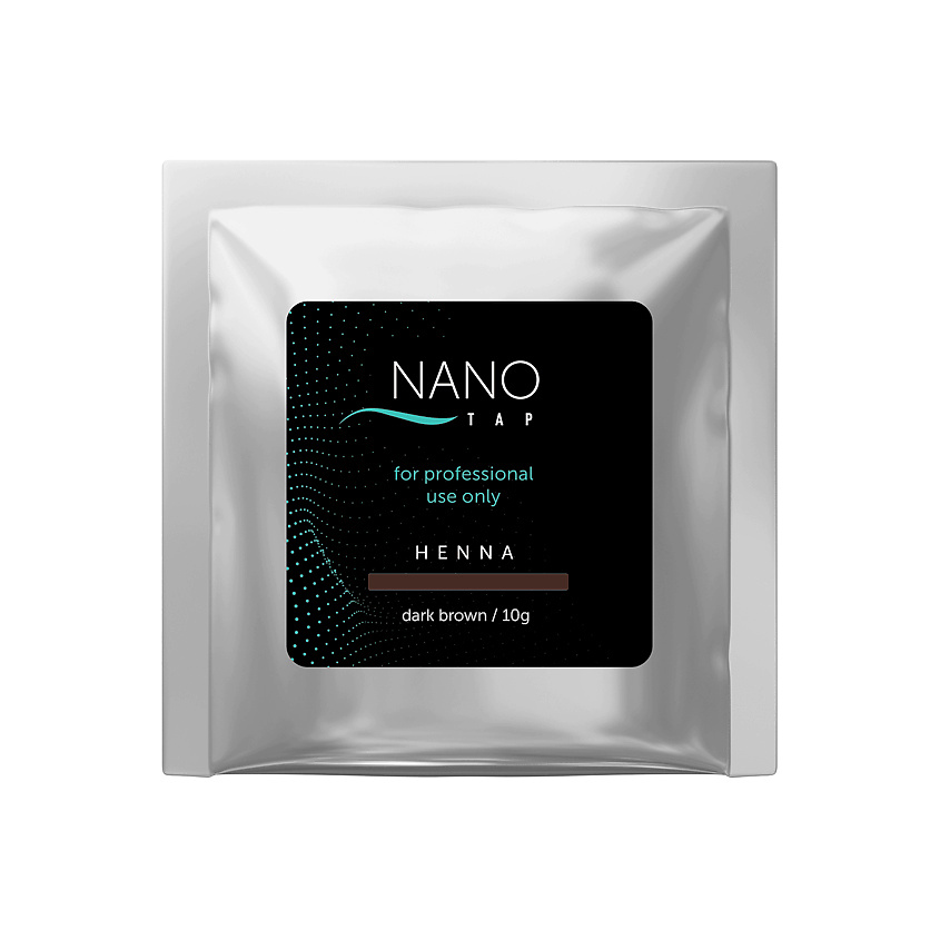 NANO TAP Хна для бровей в саше, dark brown (темно-коричневый) 10 г – фото 2
