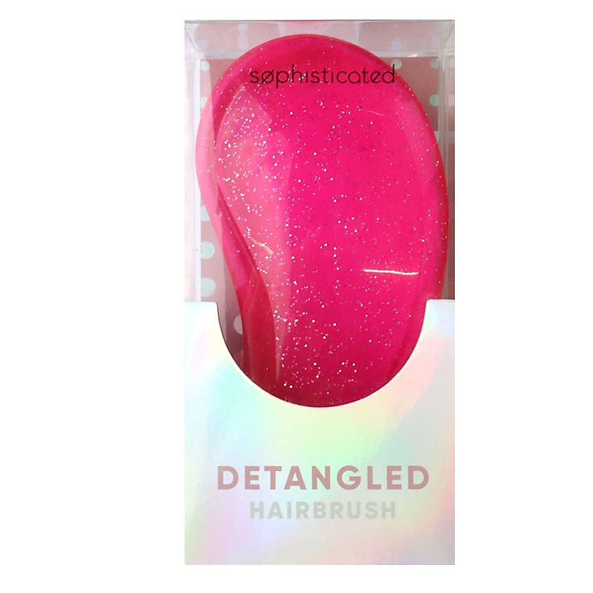 ЛЭТУАЛЬ Щётка для волос эргономичной формы PINK GLITTER SOPHISTICATED – фото 1
