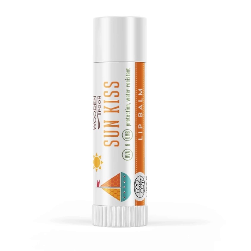 WOODEN SPOON Бальзам для губ солнцезащитный и водостойкий Sun Kiss Uva & Uvb Protection Water Resistant – фото 2