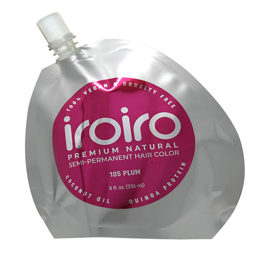 IROIRO Семи-перманентный краситель для волос 105 PLUM Сливовый – фото 2