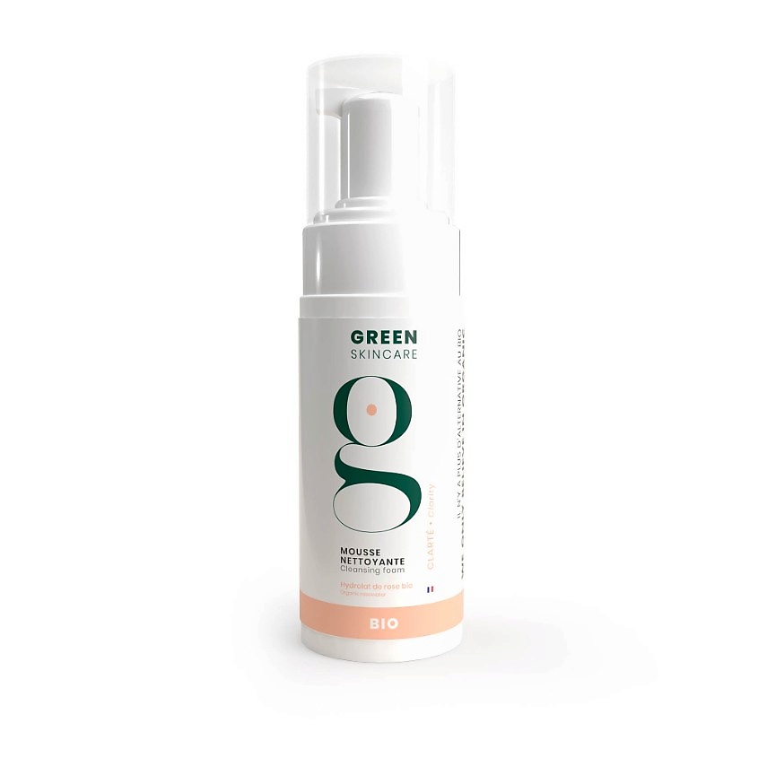 GREEN SKINCARE Пенка для умывания с маслом авокадо и водой розы Clarity – фото 1