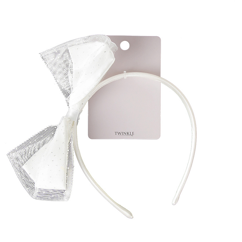 TWINKLE Ободок для волос TWINKLE BACK TO SCHOOL, white-silver bow – фото 2