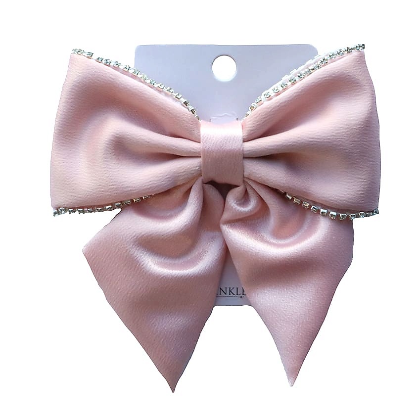 TWINKLE Заколка для волос для детей BACK TO SCHOOL бант Pink Stone – фото 2