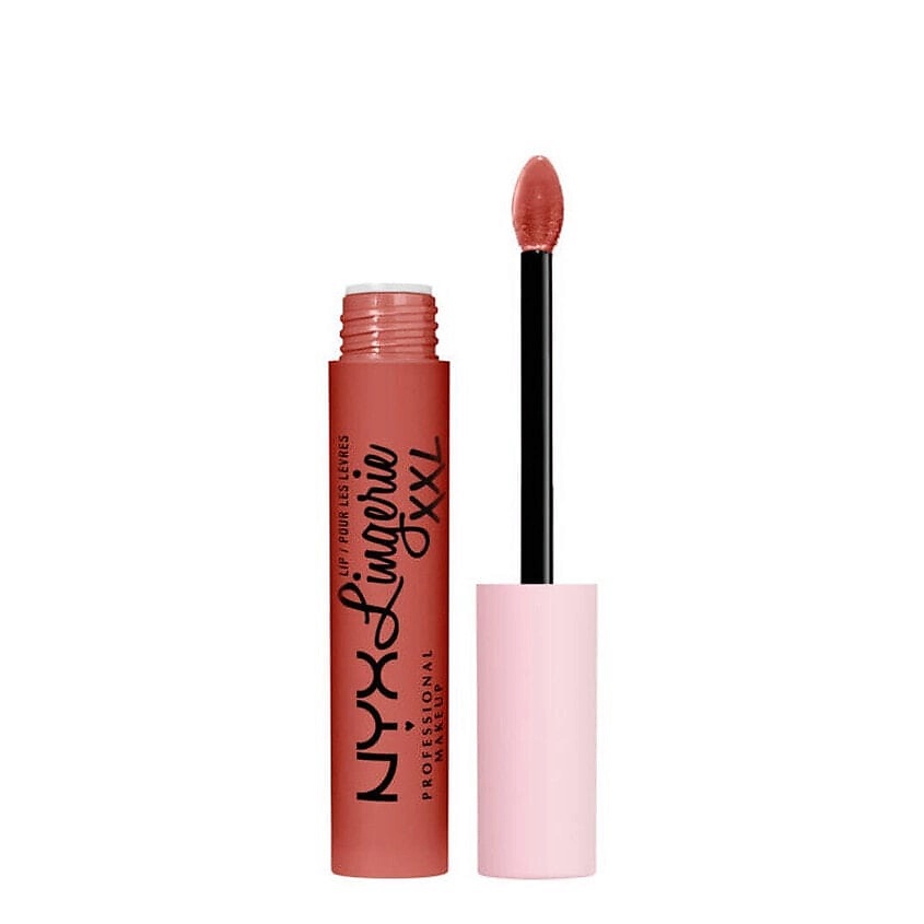 NYX PROFESSIONAL MAKEUP Жидкая матовая помада для губ Lip Lingerie XXL, 06 - Peach Flirt – фото 1