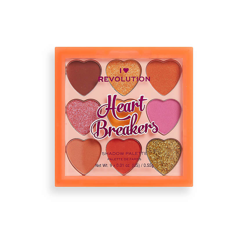 I HEART REVOLUTION Палетка теней для век HEART BREAKERS – фото 1