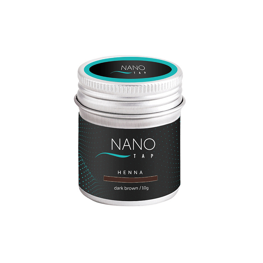 NANO TAP Хна для бровей в баночке, dark brown (темно-коричневый) 10 г – фото 2