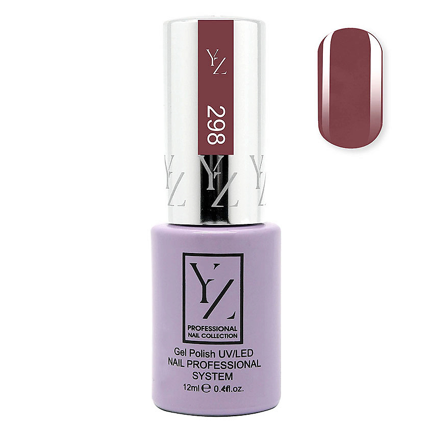 YLLOZURE Гель-лак Uv Led Yllozure Nail Professional, 298, пепельный пион, 12 мл – фото 2
