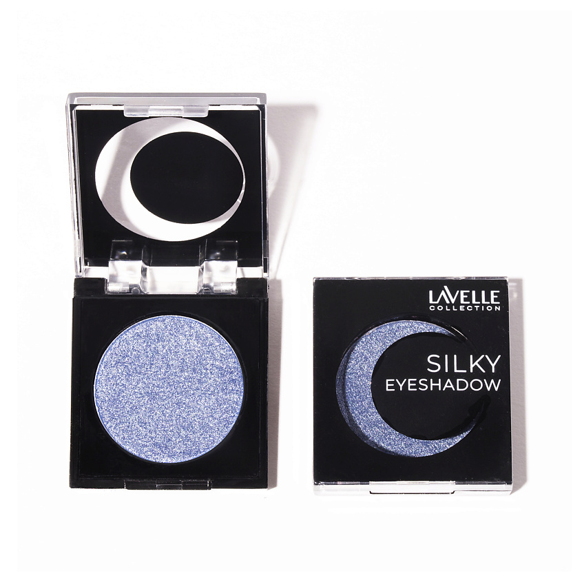 LAVELLE COLLECTION Тени для век Mono Silky Eyeshadow золотое сияние, тон 06 голубое сияние – фото 1