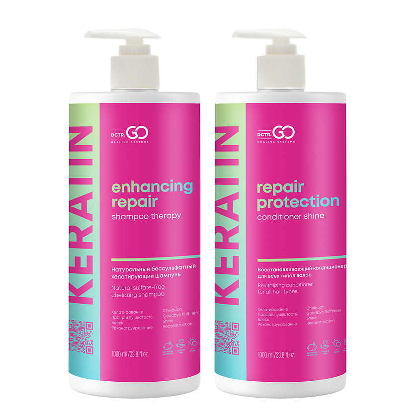 DCTR.GO HEALING SYSTEM Набор восстанавливающий шампунь Enhancing Repair Shampoo,кондиционер Repair – фото 1
