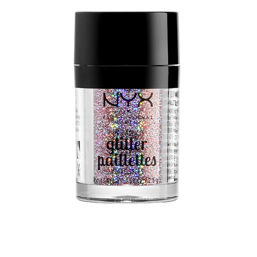 NYX PROFESSIONAL MAKEUP Рассыпчатый глиттер для лица и тела Face & Body Metallic Glitter, 2.5 г – фото 1