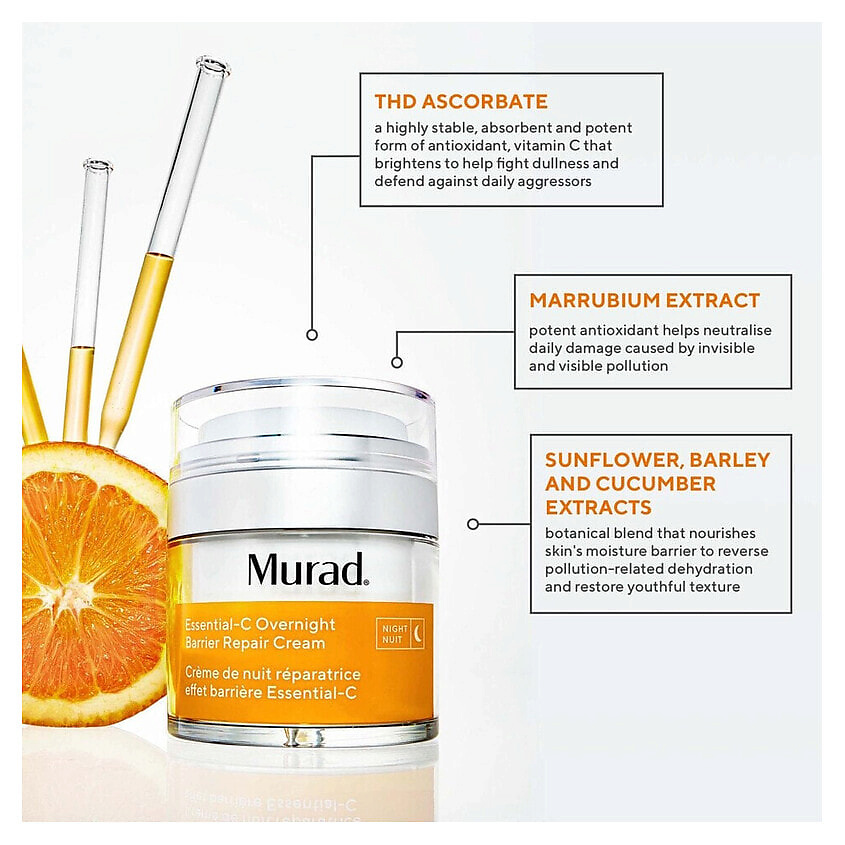 MURAD Ночной крем Essential-C Overnight Barrier Repair – фото 2