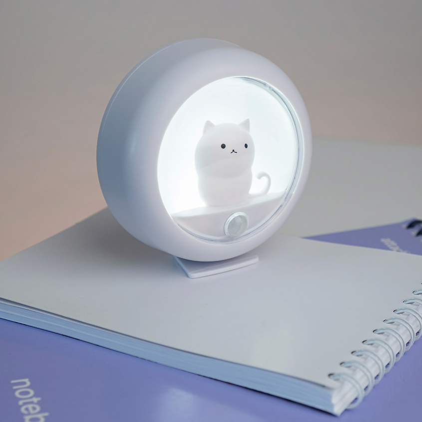 JAZZWAY Ночник-светильник детский КОТИК TS8-CAT-SENS, акк-р, датчик освещ. – фото 10