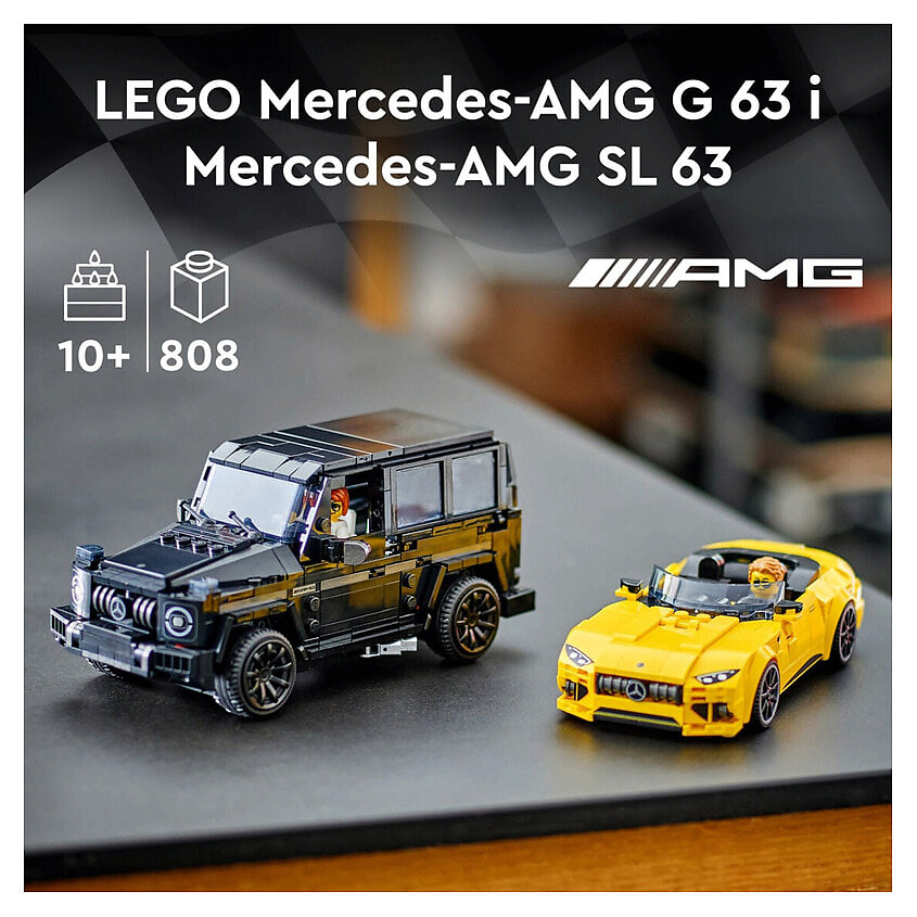 LEGO Конструктор Speed Champions 76924 - Mercedes-AMG G 63 & Mercedes-AMG SL 63 – фото 4