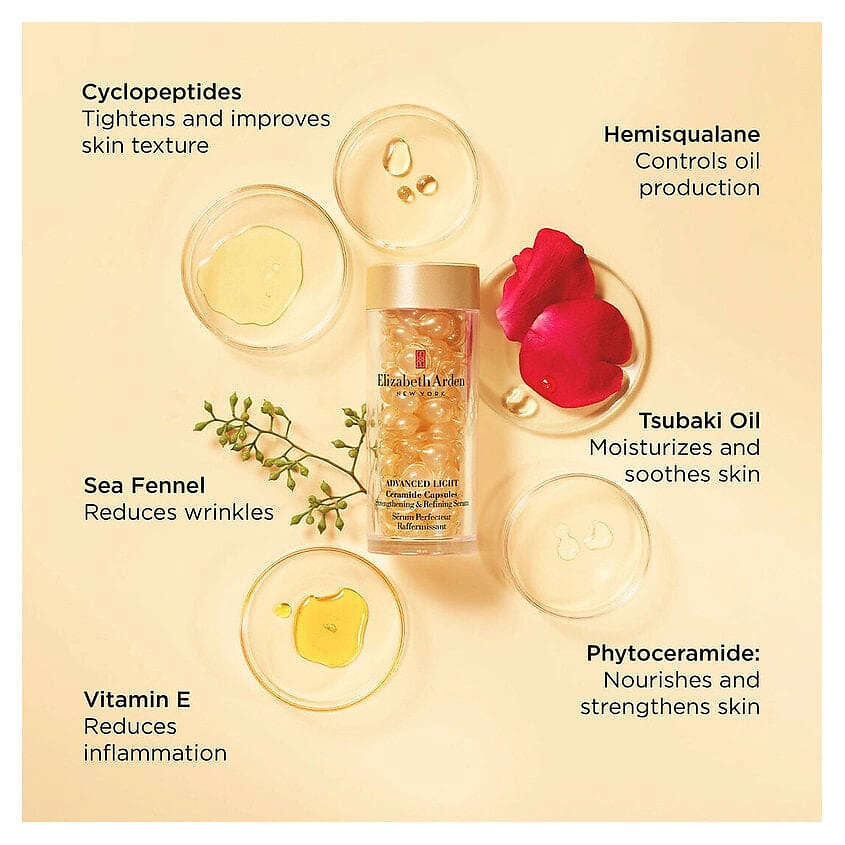 ELIZABETH ARDEN Укрепляющие капсулы Advanced Light Ceramide Strengthening & Refining, 60 шт. – фото 2