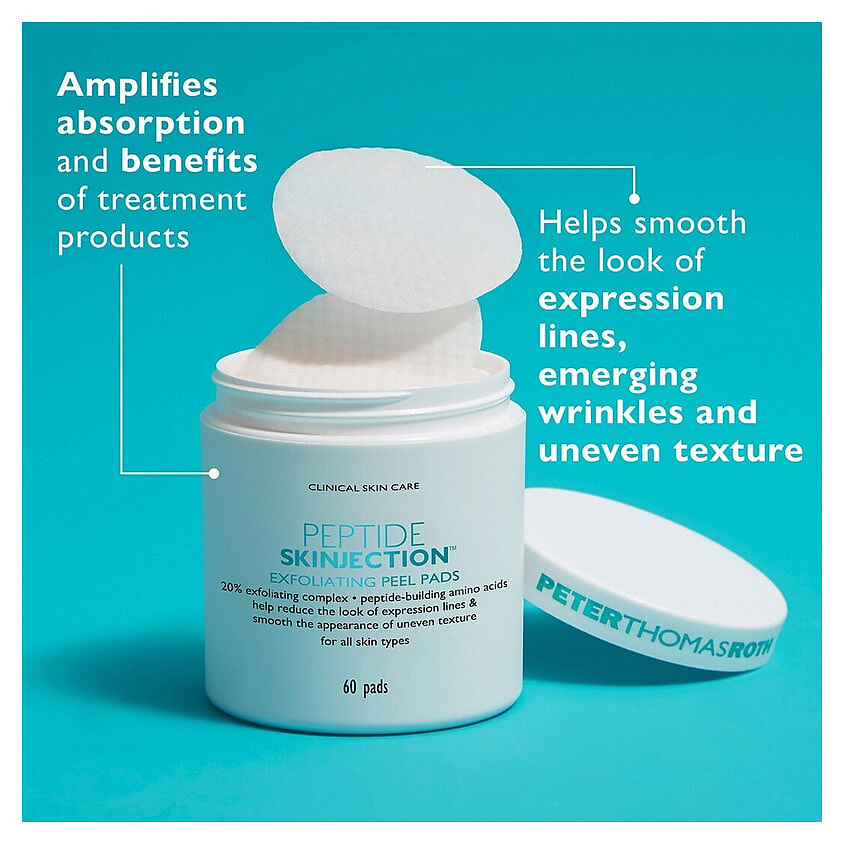 PETER THOMAS ROTH Отшелушивающие диски Peptide Skinjection – фото 2