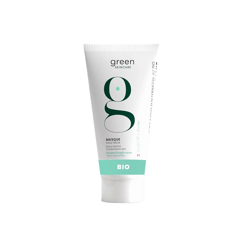 GREEN SKINCARE Очищающая детокс маска с зеленой глиной и какао Purity – фото 1