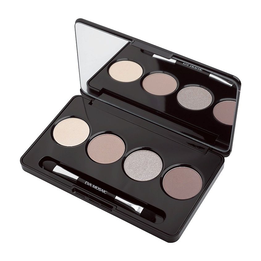 EVA MOSAIC Тени для век 4-цветные Eye Shadow Palette, № 01, 6,5 г – фото 1