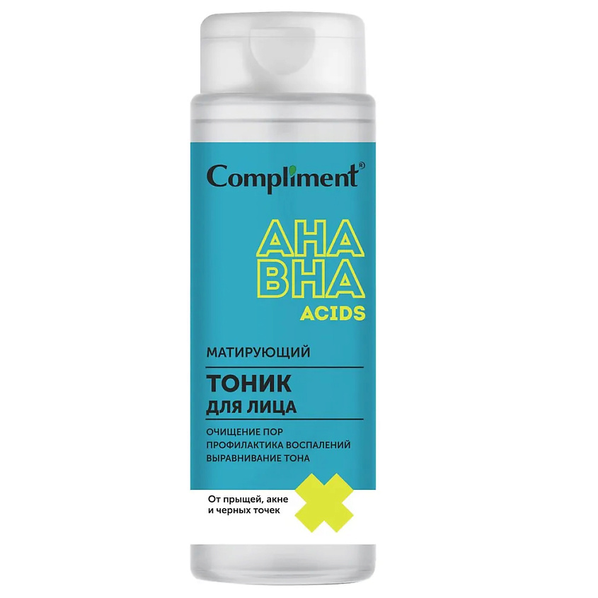 COMPLIMENT Матирующий тоник для лица с AHA-BHA кислотами – фото 2