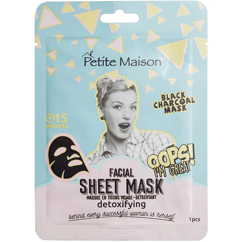 PETITE MAISON Детоксицирующая маска для лица FACIAL SHEET MASK DETOXIFYING – фото 1