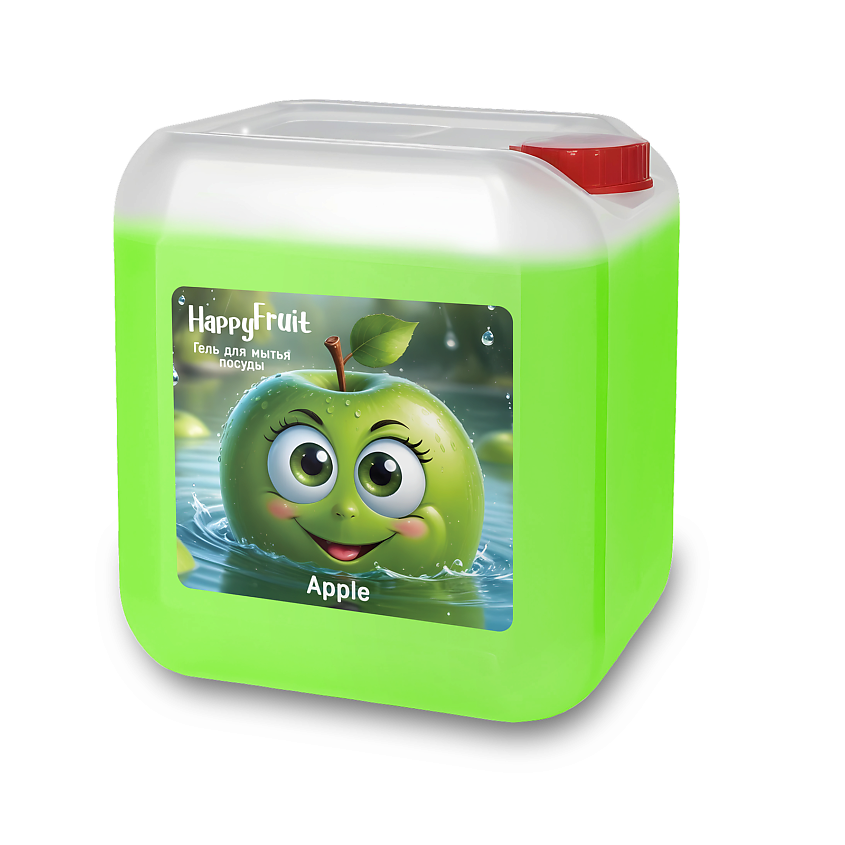 HAPPYFRUIT Гель для мытья посуды с ароматом яблока, концентрированный – фото 1