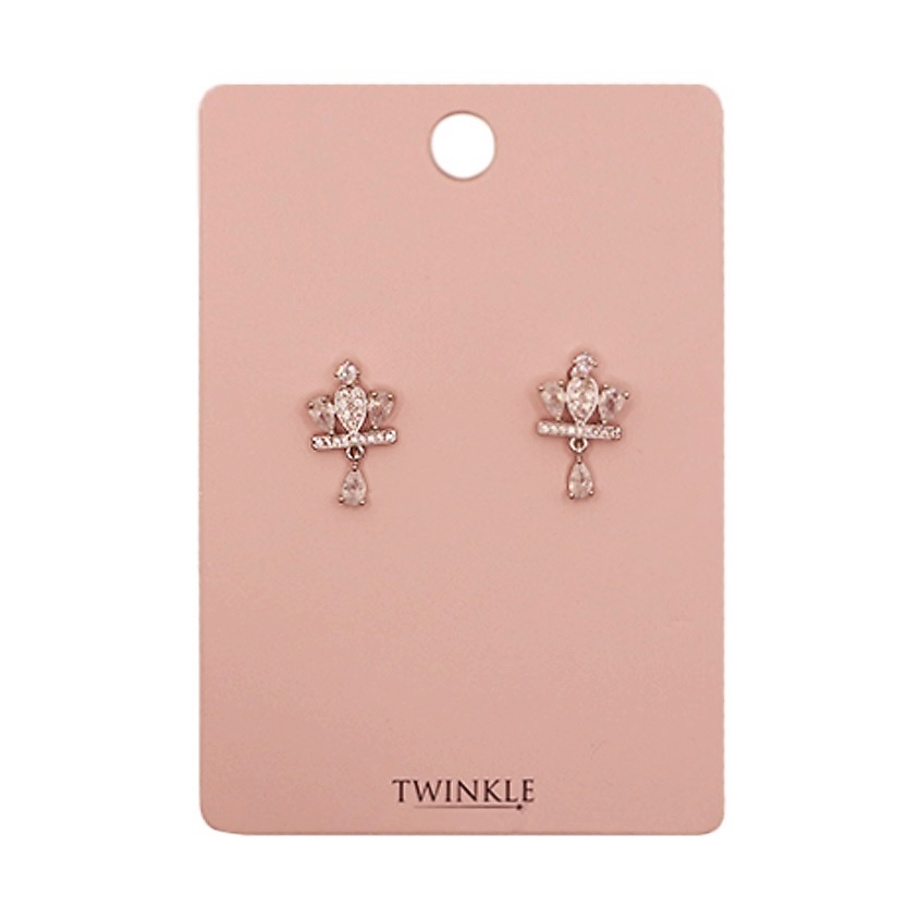 TWINKLE Серьги White Crown – фото 2