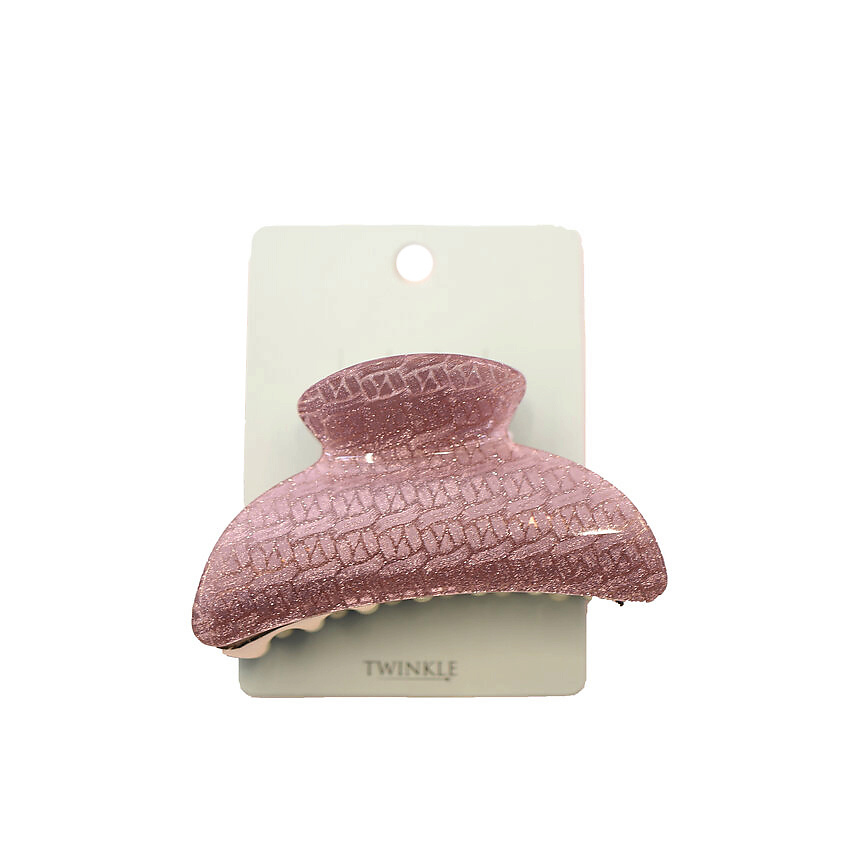 TWINKLE Заколка для волос Crab Pink Mid – фото 2