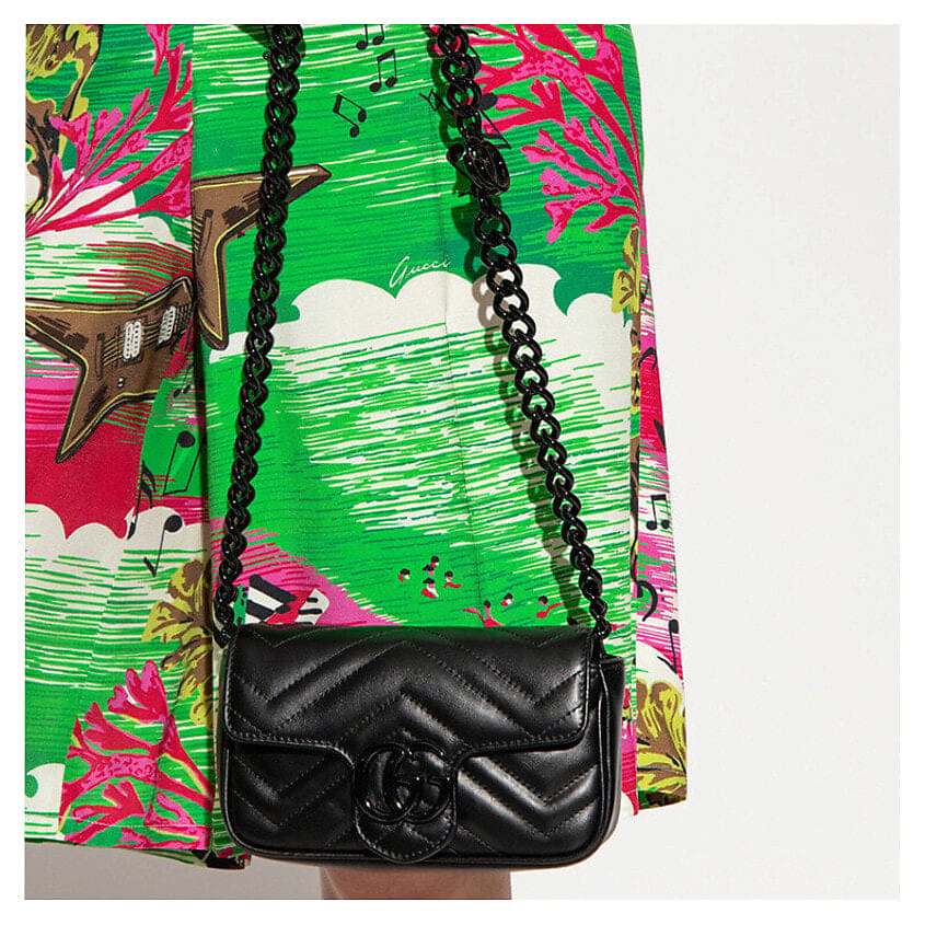 GUCCI Сумка GG Marmont Leather Resin Shoulder Bags Fanny Pack (Basic Set+Box+Shopping Bag) – фото 3
