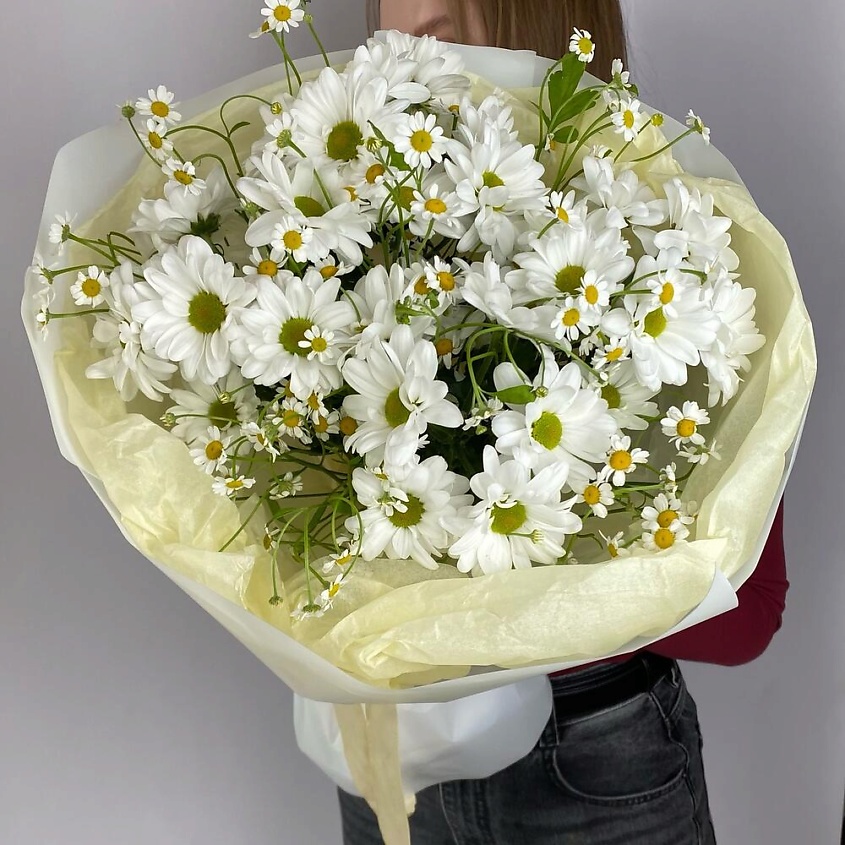 VLSHBN FLOWERS STATE Авторский букет с хризантемой и ромашками – фото 2