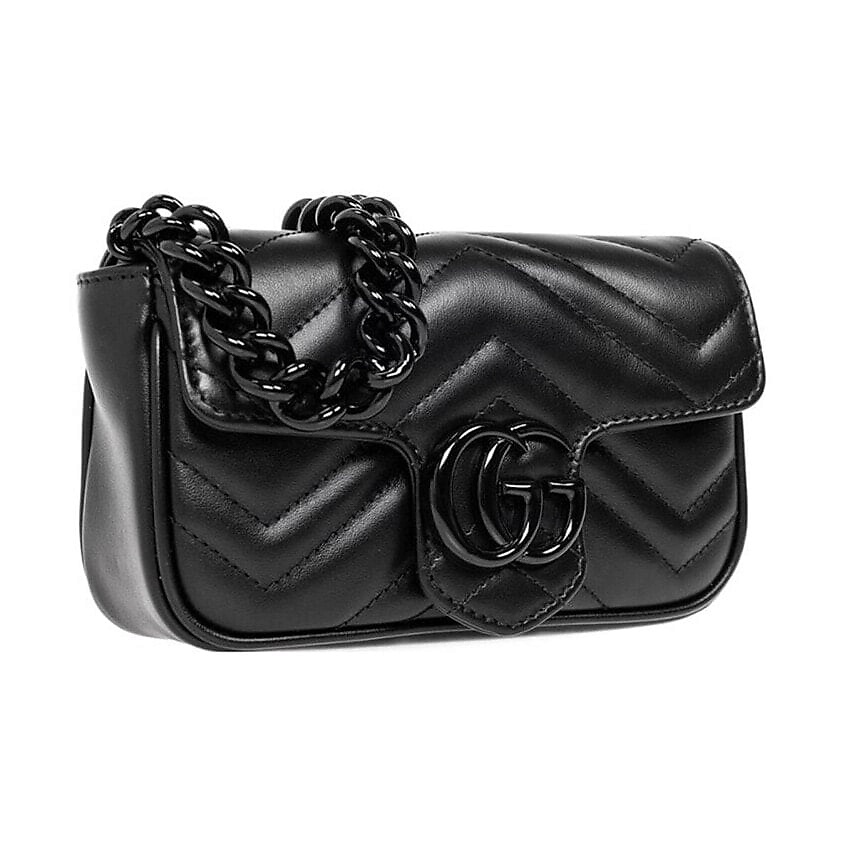 GUCCI Сумка GG Marmont Leather Resin Shoulder Bags Fanny Pack (Basic Set+Box+Shopping Bag) – фото 10
