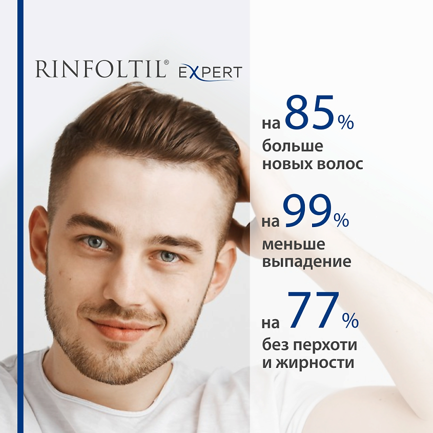 РИНФОЛТИЛ EXPERT Шампунь против выпадения и для роста для мужчин – фото 11