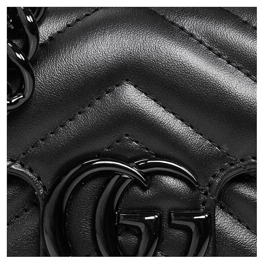 GUCCI Сумка GG Marmont Leather Resin Shoulder Bags Fanny Pack (Basic Set+Box+Shopping Bag) – фото 7