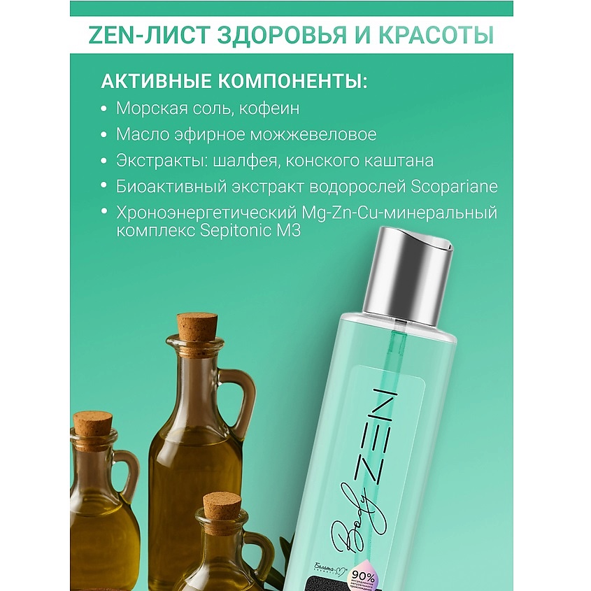 БЕЛИТА-М Талассо-концентрат для тела антицеллюлитный ночной BodyZEN – фото 4