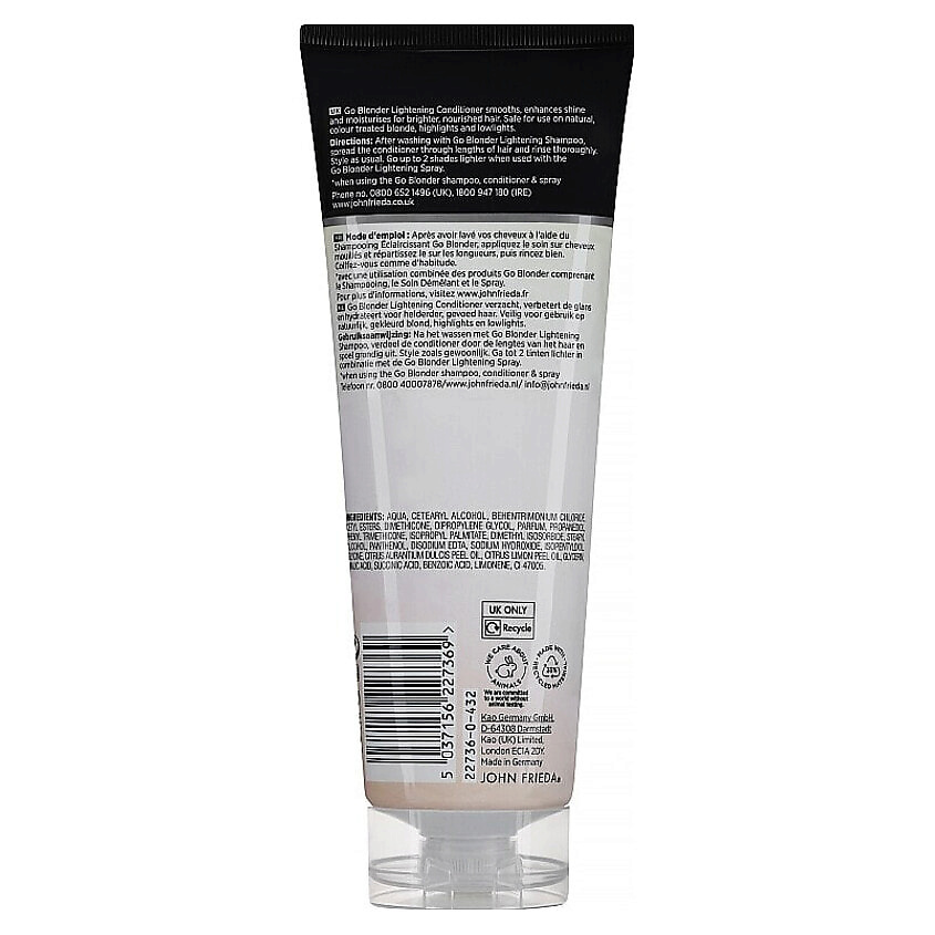 JOHN FRIEDA Осветляющий кондиционер Sheer Blonde Go Blonder – фото 4