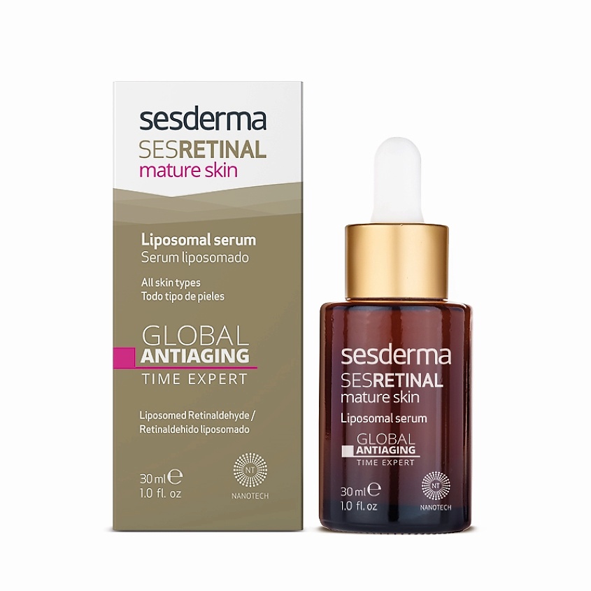 SESDERMA Cыворотка липосомальная омолаживающая Эксперт времени Sesretinal Mature Skin Liposomal Serum – фото 2