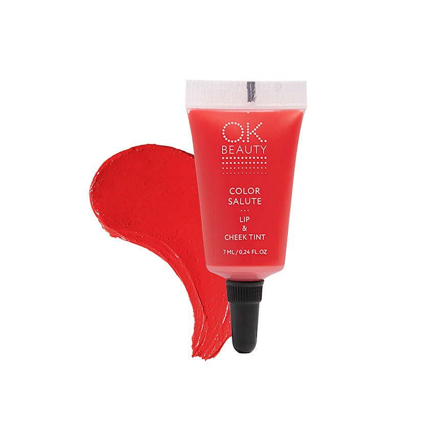 OK BEAUTY Стойкий пигмент для губ и щек СOLOR SALUTE LIP & CHEEK – фото 1