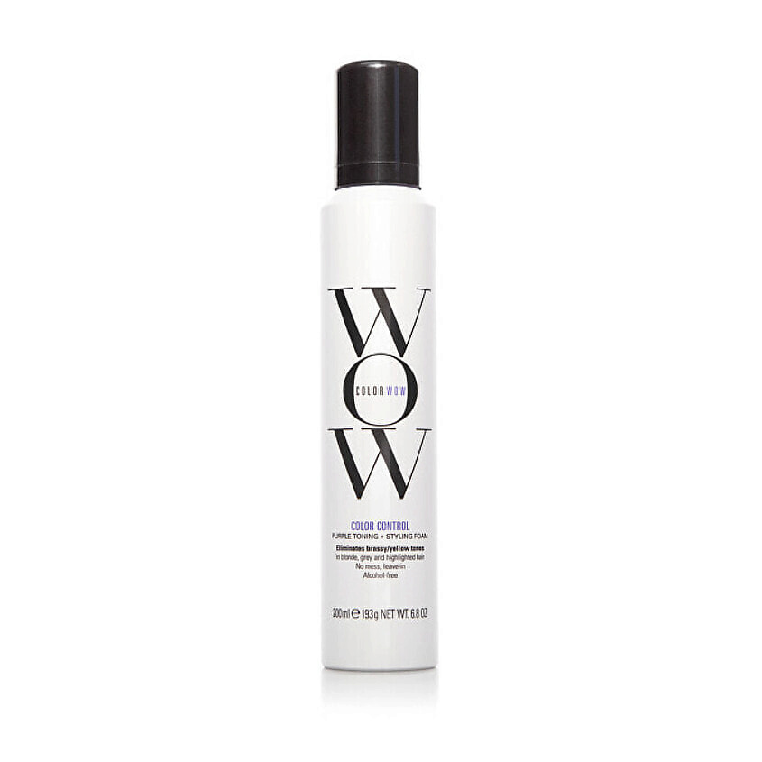 COLOR WOW Пена для укладки волос Purple Toning + Styling Foam – фото 1