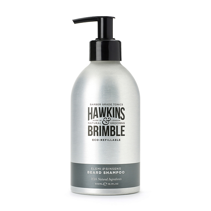 HAWKINS & BRIMBLE Шампунь для бороды в многоразовом флаконе Elemi & Ginseng Beard Shampoo – фото 1