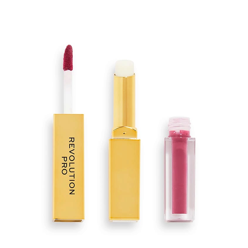 REVOLUTION PRO Жидкая помада и бальзам для губ 2 в 1 2 В 1 SUPREME STAY 24H LIP DUO – фото 1