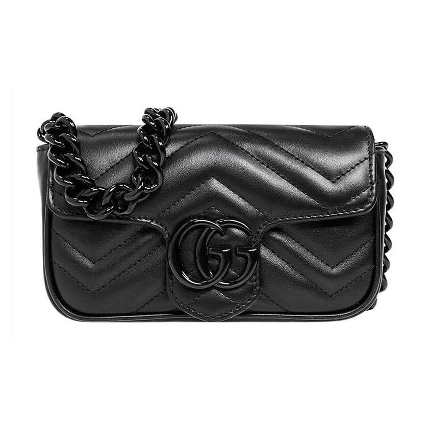 GUCCI Сумка GG Marmont Leather Resin Shoulder Bags Fanny Pack (Basic Set+Box+Shopping Bag) – фото 1
