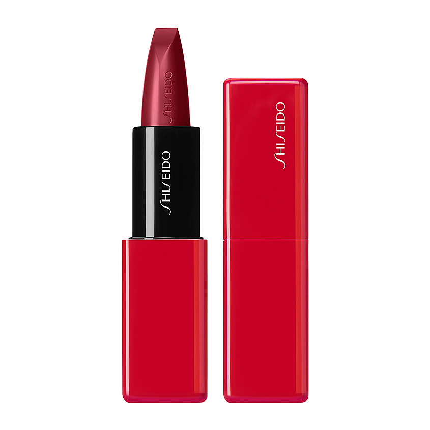 SHISEIDO Помада для губ Technosatin Gel, № 411, Scarlet Cluster, 3,3 г – фото 1