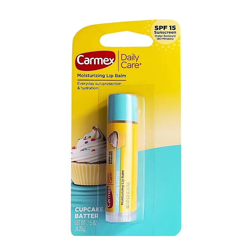 CARMEX Бальзам для губ капкейк SPF15 Cupcake Batter Lip Balm – фото 1